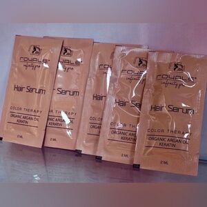 Royale Infinity Pro Organic Argan & Keratin Oil Hair Serum 5 Packs ~ Retail $150